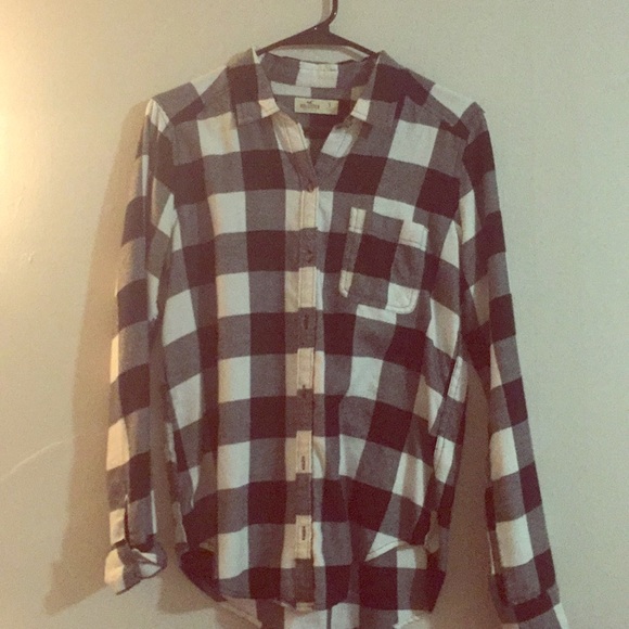 Black and white plaid shirt - Picture 1 of 2